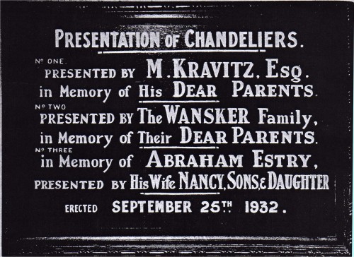 Dedication Board CHR